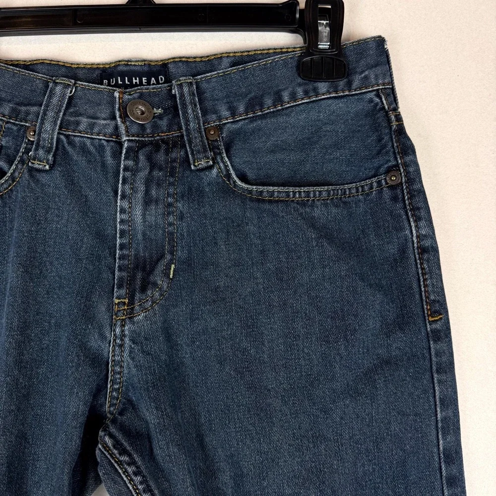 Bullhead Denim Co. Jeans Men 29x30 Blue Cotton Medium Wash Mid Rise Straight Leg